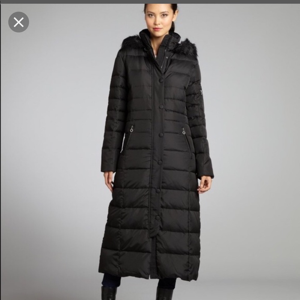 Dkny full length down coat